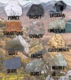 variety of different rocks